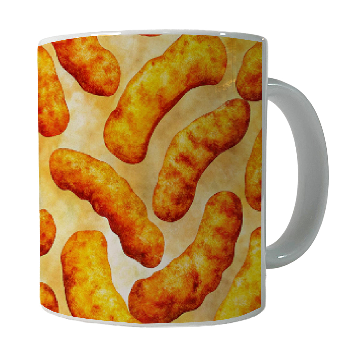 Cheese Curls Puffs Snacks Ceramic Tea Coffee Mug Cup - 11oz