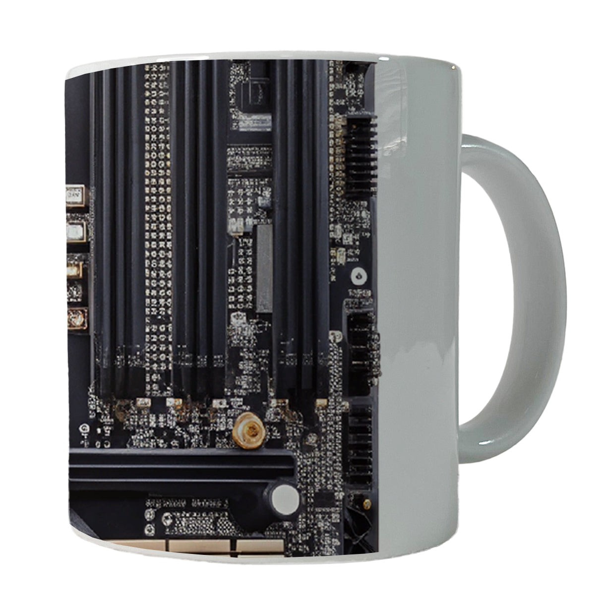 Black Gaming Computer Motherboard Ceramic Tea Coffee Mug Cup - 11oz