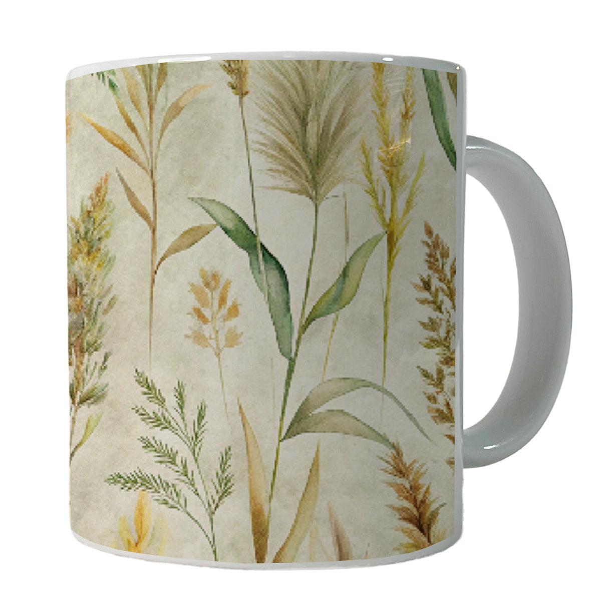 Wild Grasses Background Ceramic Tea Coffee Mug Cup - 11oz