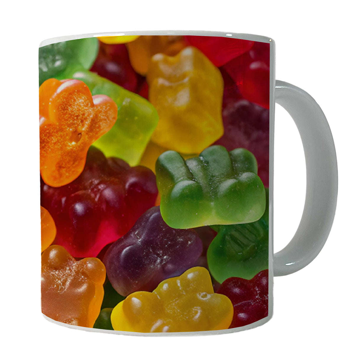 Lots of Gummi Bears Ceramic Tea Coffee Mug Cup - 11oz