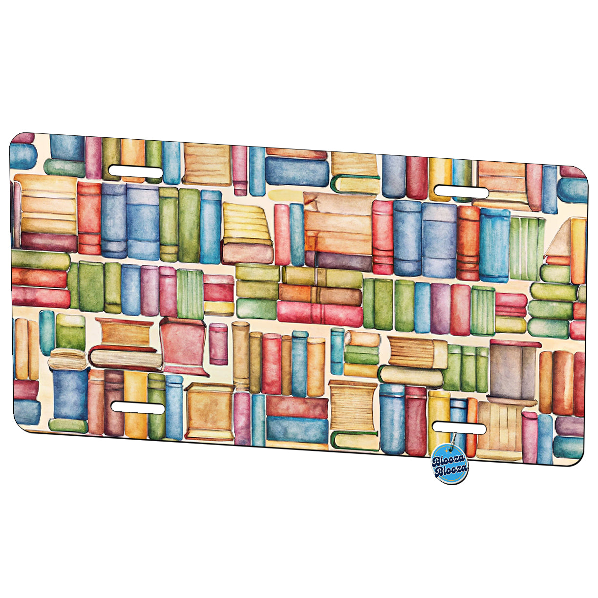 Books Library Reader Reading Metal Vanity Novelty Tag License Plate for Trucks Cars SUVs