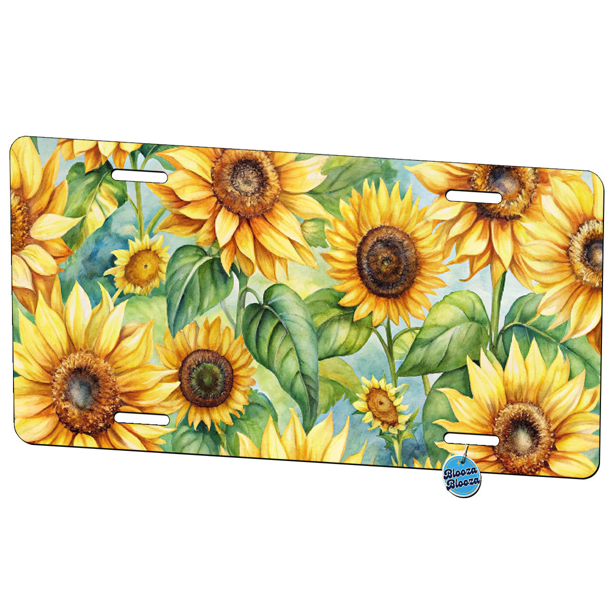 Lots Of Sunflowers Metal Vanity Novelty Tag License Plate for Trucks Cars SUVs