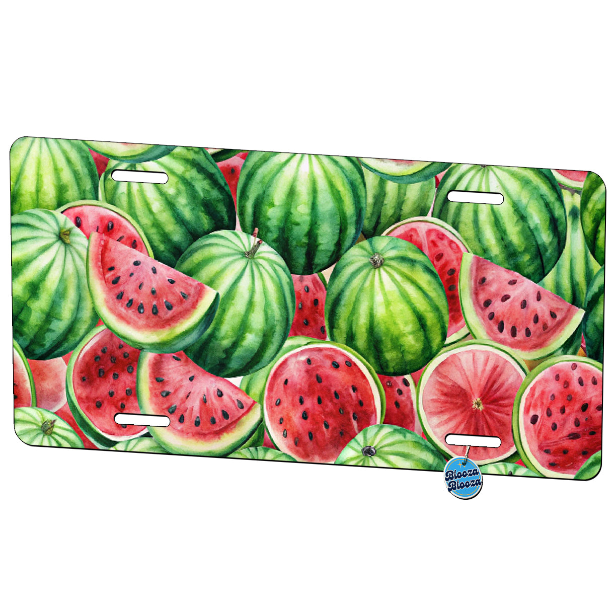 Lots Of Watermelons Metal Vanity Novelty Tag License Plate for Trucks Cars SUVs
