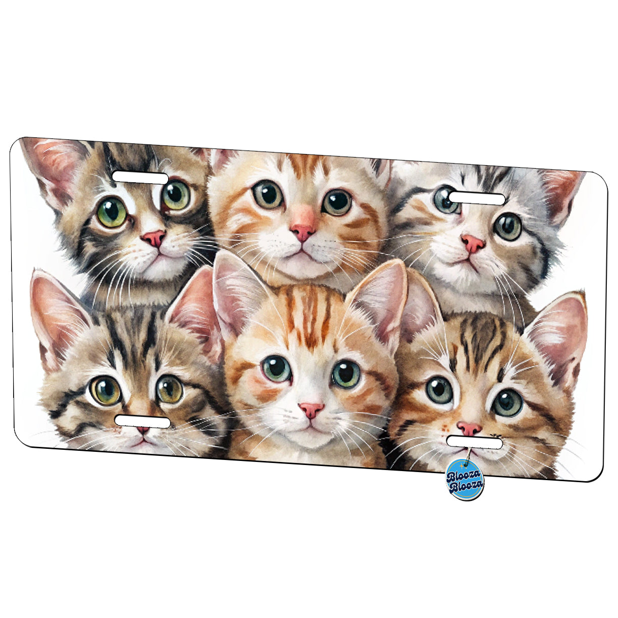 Sweet American Bobtail Cats Metal Vanity Novelty Tag License Plate for Trucks Cars SUVs