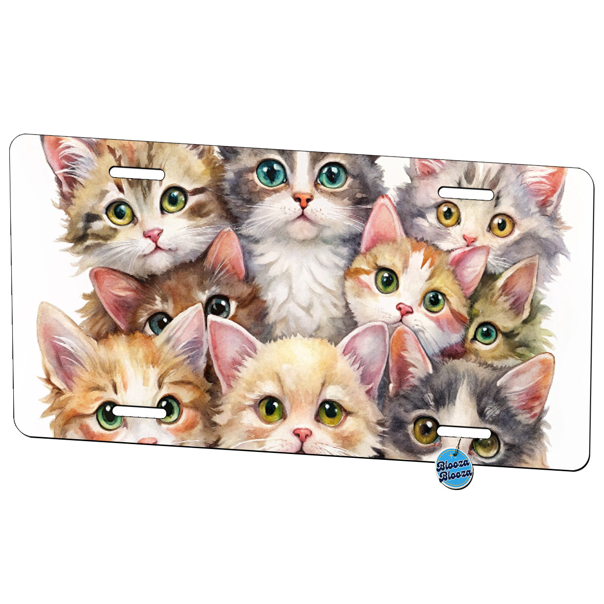 Sweet Laperm Cats Metal Vanity Novelty Tag License Plate for Trucks Cars SUVs