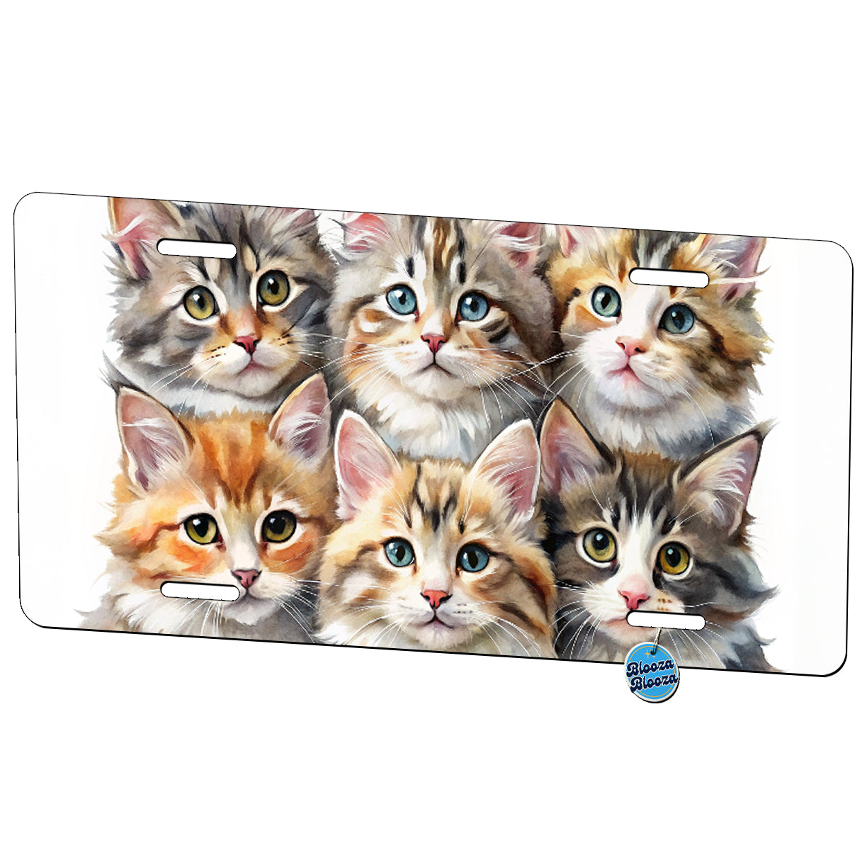 Sweet Maine Coon Cats Metal Vanity Novelty Tag License Plate for Trucks Cars SUVs