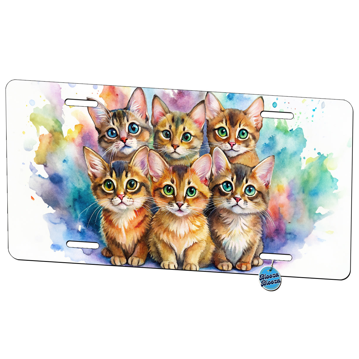 Sweet Somali Cats Metal Vanity Novelty Tag License Plate for Trucks Cars SUVs
