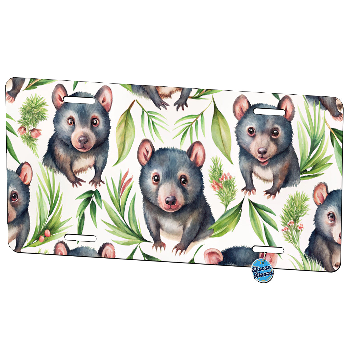 Sweet Tasmanian Devils Metal Vanity Novelty Tag License Plate for Trucks Cars SUVs