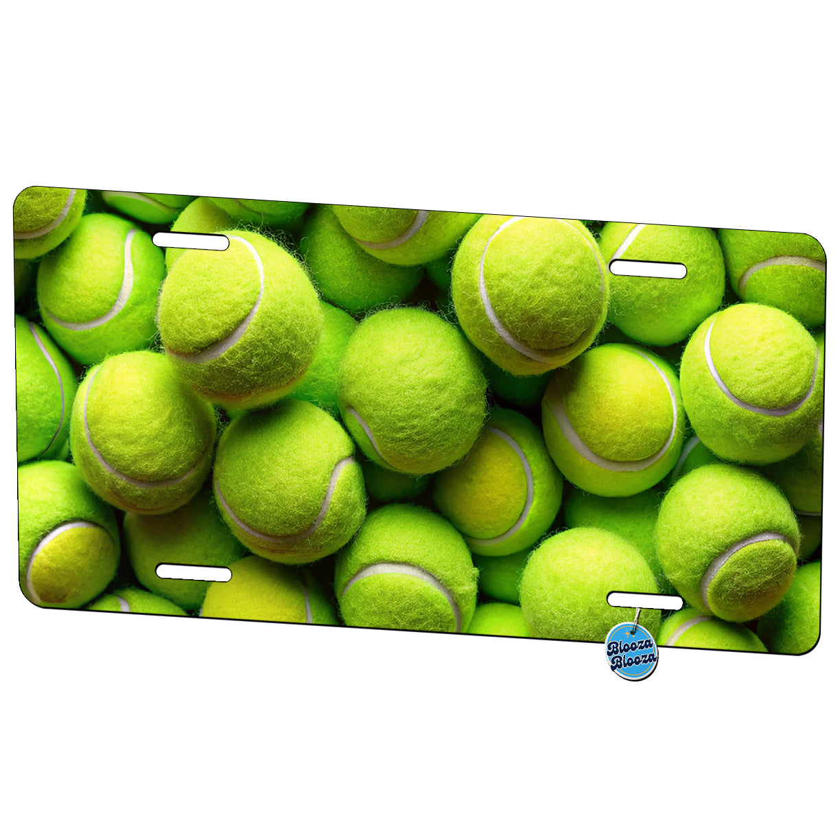 Lots Of Tennis Balls Metal Vanity Novelty Tag License Plate for Trucks Cars SUVs