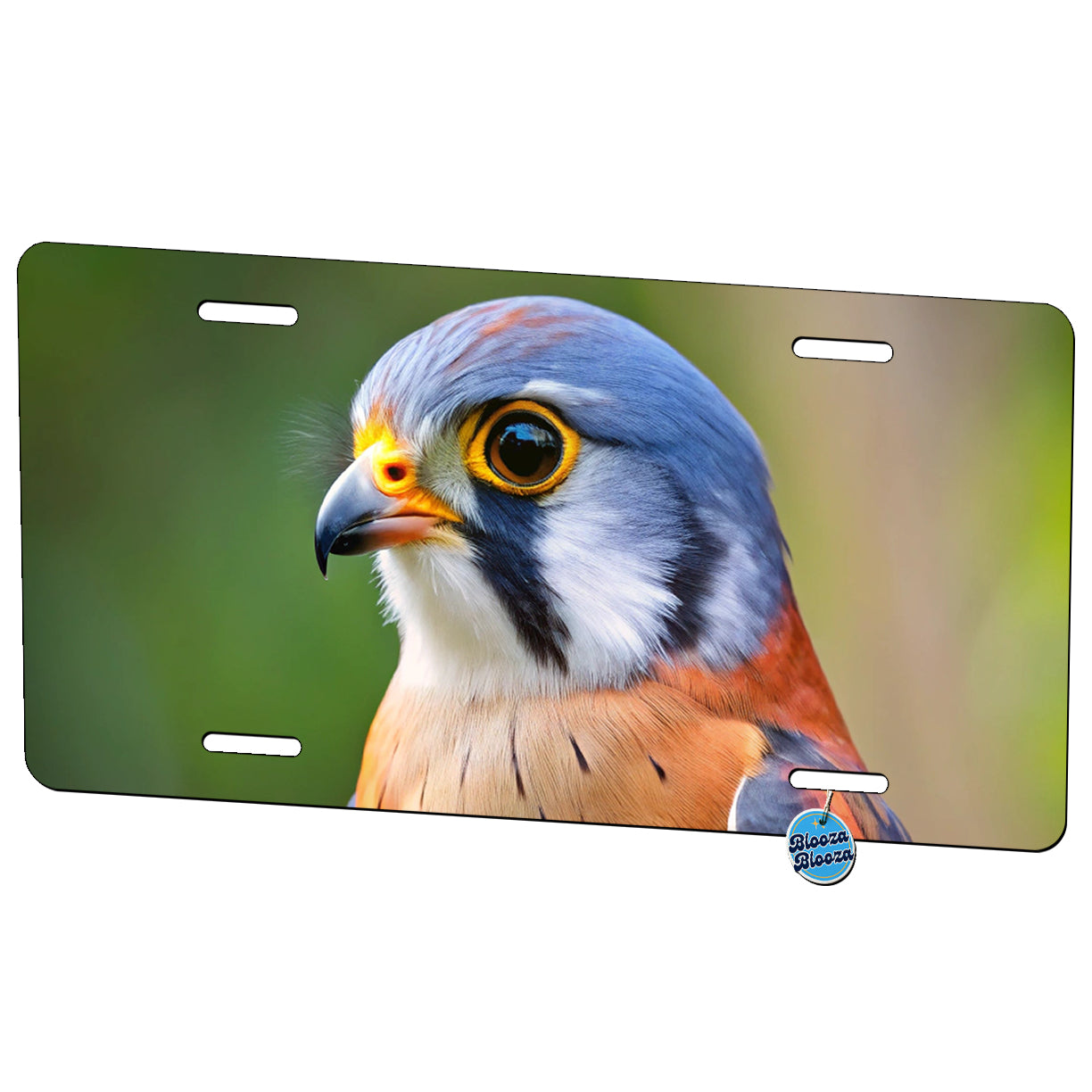 American Kestrel Raptor Bird Of Prey Metal Vanity Novelty Tag License Plate for Trucks Cars SUVs