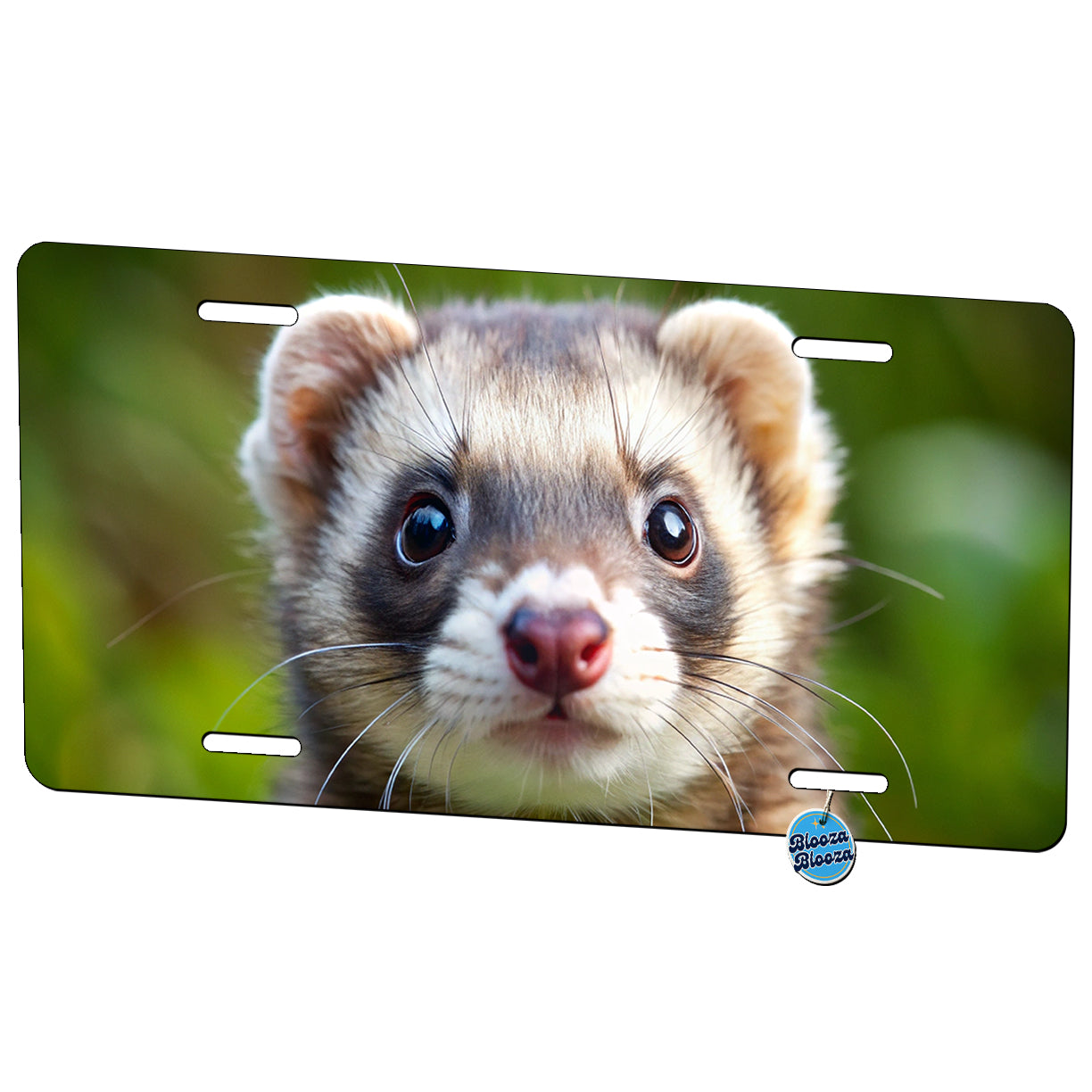 Ferret Metal Vanity Novelty Tag License Plate for Trucks Cars SUVs