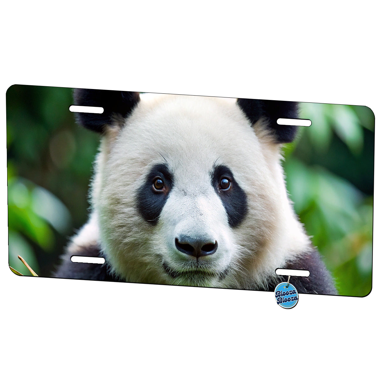 Giant Panda Metal Vanity Novelty Tag License Plate for Trucks Cars SUVs