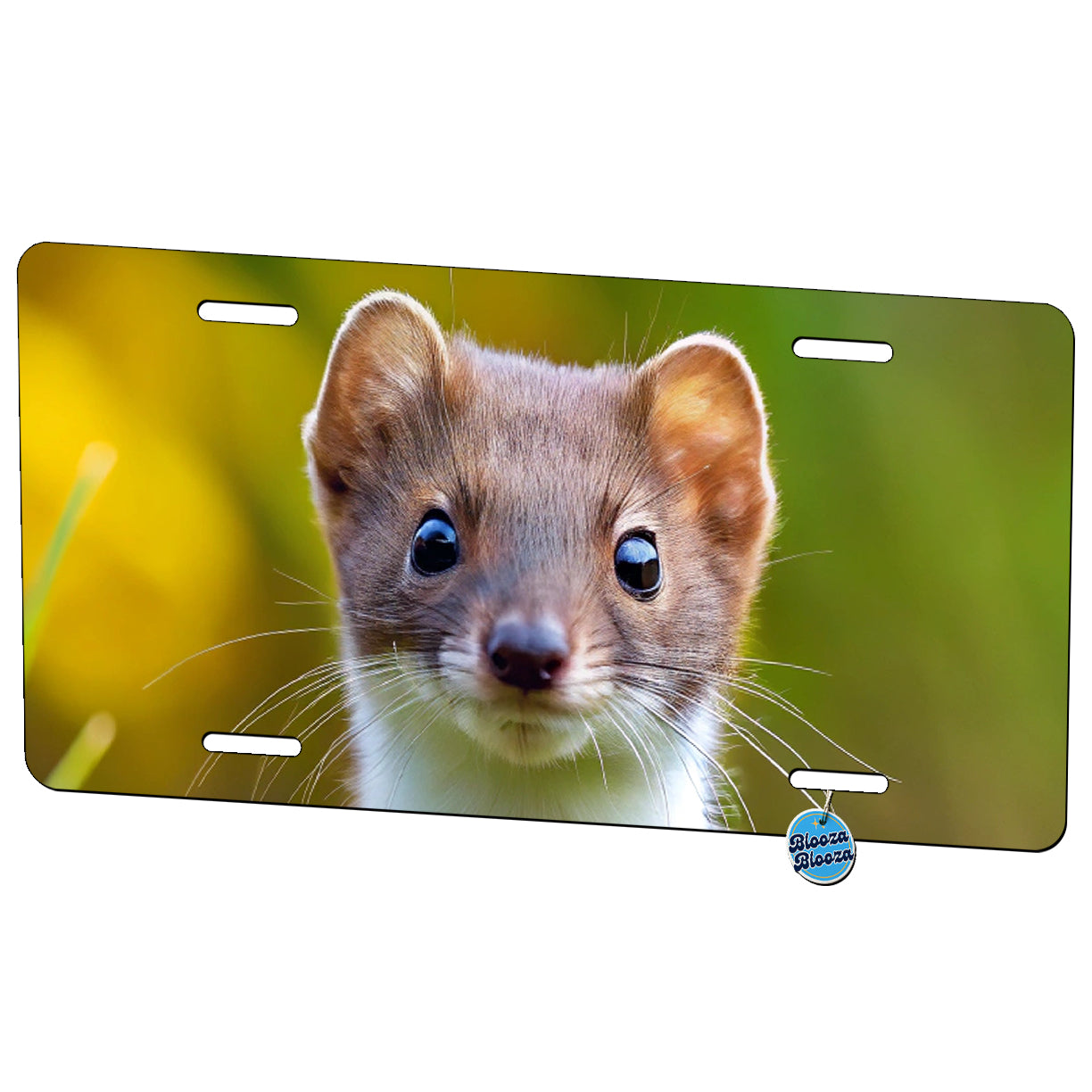 Stoat Ermine Metal Vanity Novelty Tag License Plate for Trucks Cars SUVs