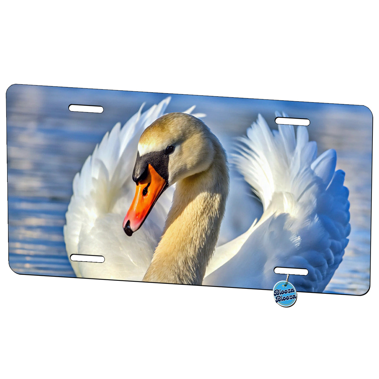 Swan Metal Vanity Novelty Tag License Plate for Trucks Cars SUVs