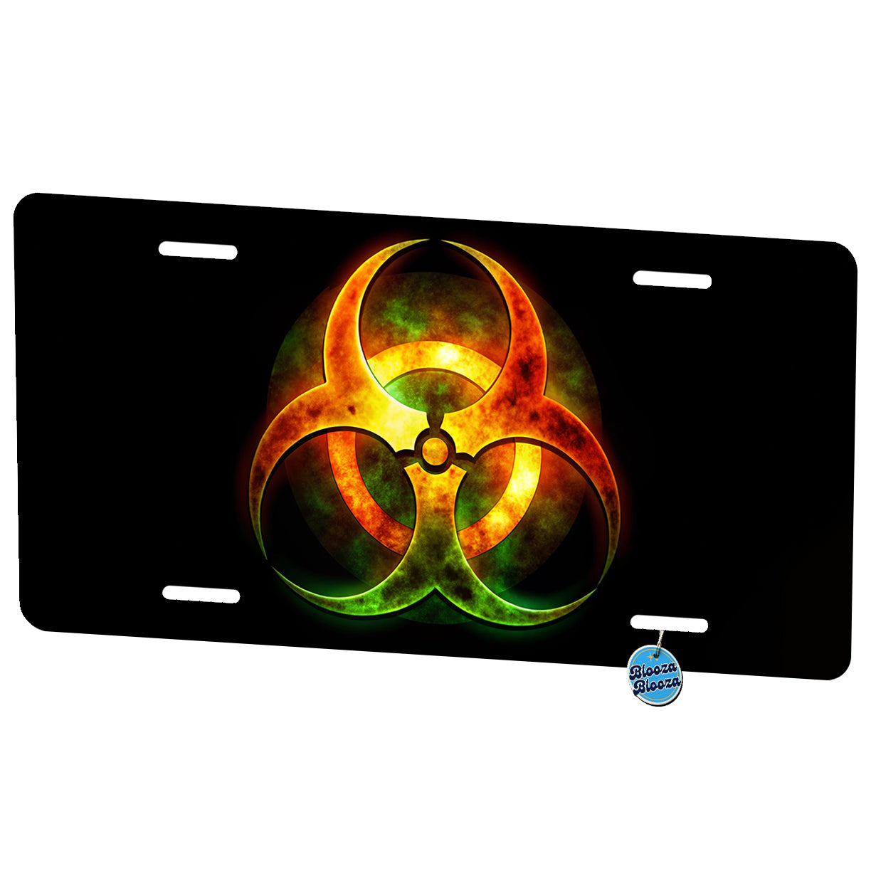Toxic Zombie Outbreak Symbol Metal Vanity Novelty Tag License Plate for Trucks Cars SUVs