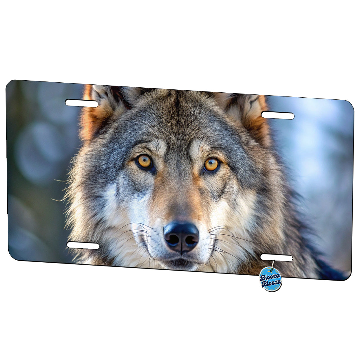 Wolf Metal Vanity Novelty Tag License Plate for Trucks Cars SUVs