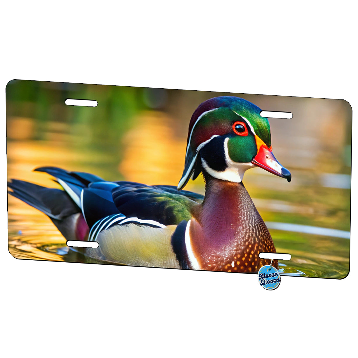 Wood Duck Metal Vanity Novelty Tag License Plate for Trucks Cars SUVs