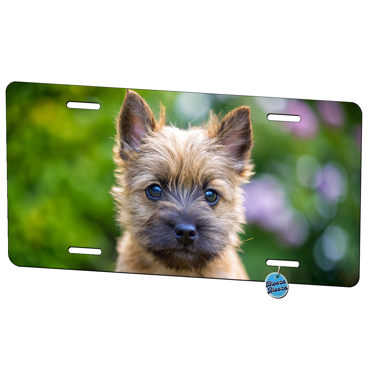 Cairn Terrier Dog Puppy Photo Metal Vanity Novelty Tag License Plate for Trucks Cars SUVs
