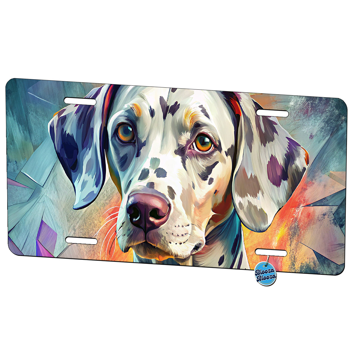 Dalmatian Dog Contemporary Art Metal Vanity Novelty Tag License Plate for Trucks Cars SUVs