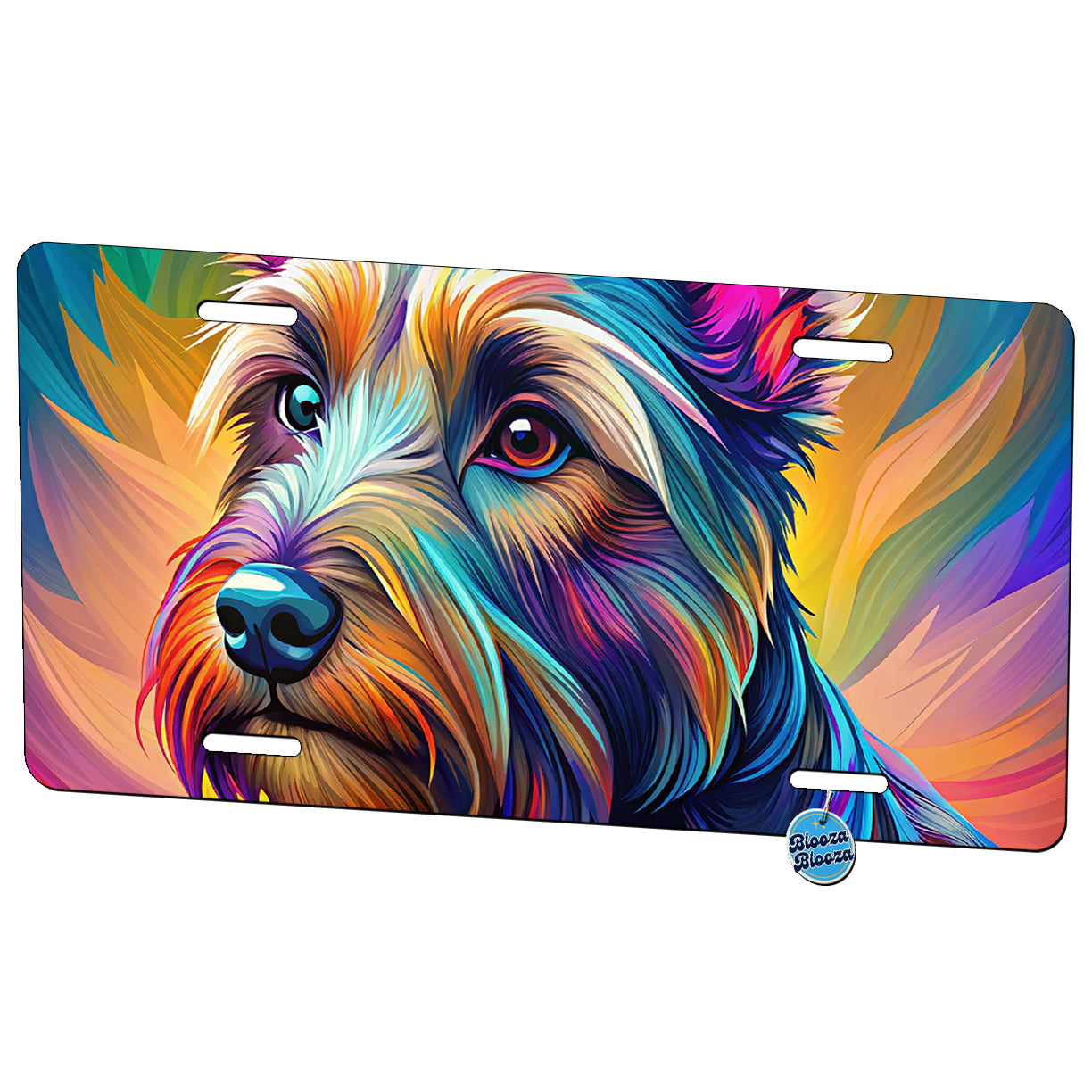 Scottish Terrier Dog Pop Art Metal Vanity Novelty Tag License Plate for Trucks Cars SUVs