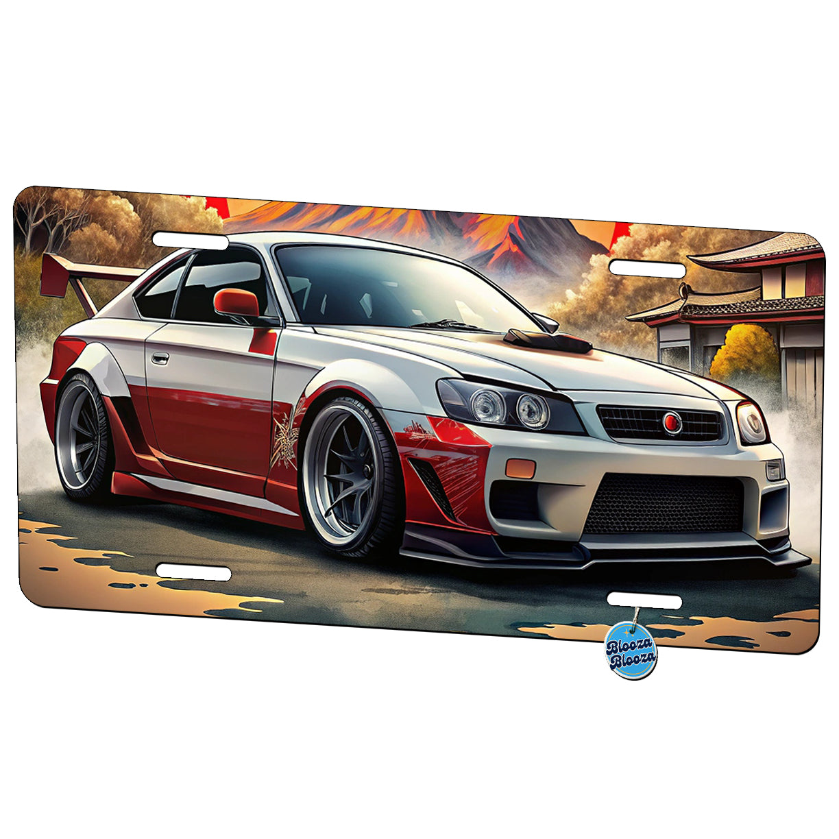 Japanese JDM Tuner Car Art Metal Vanity Novelty Tag License Plate for Trucks Cars SUVs