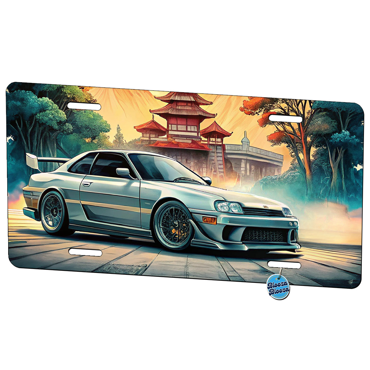 Retro Classic JDM Tuner Car Art Metal Vanity Novelty Tag License Plate for Trucks Cars SUVs