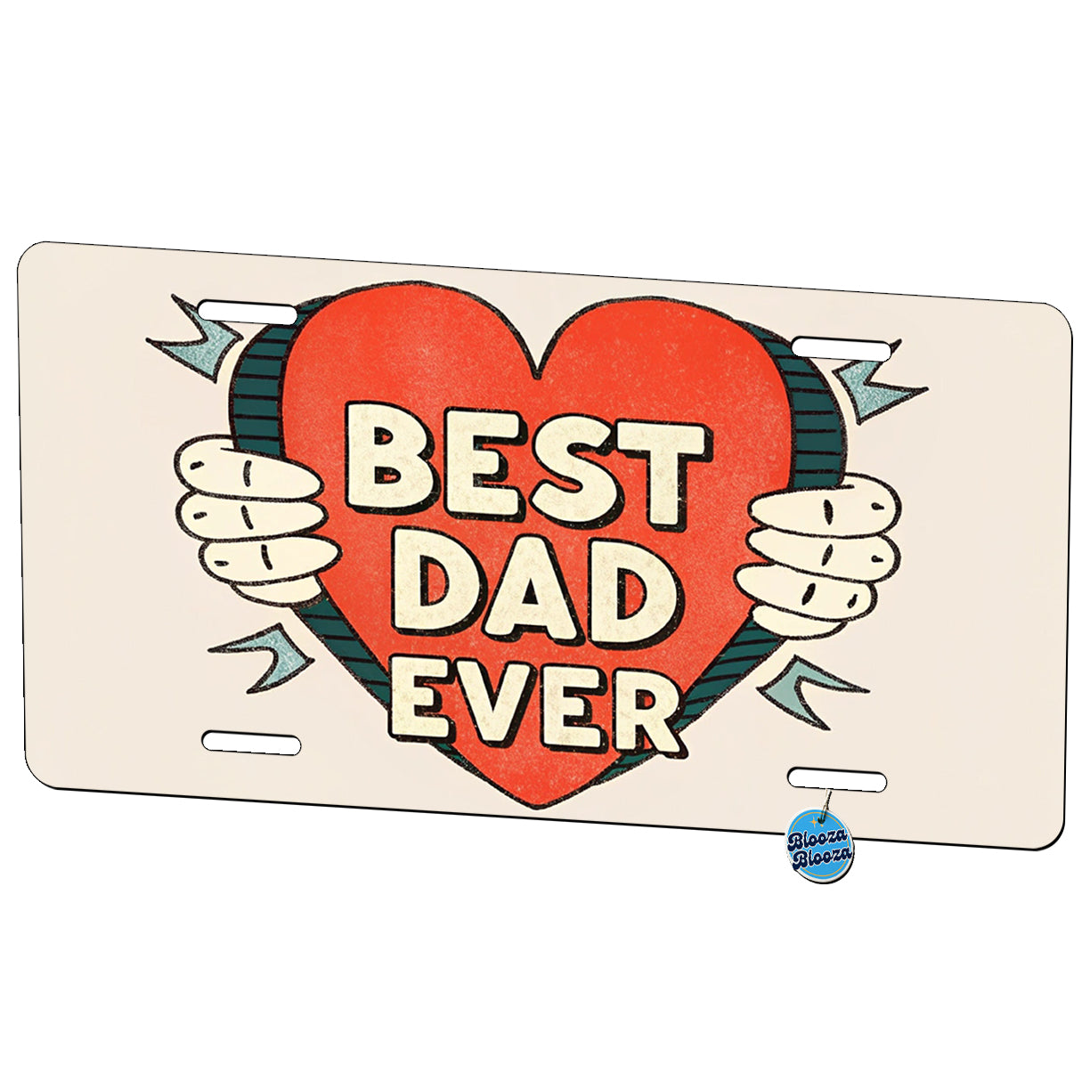 Best Dad Ever Metal Vanity Novelty Tag License Plate for Trucks Cars SUVs