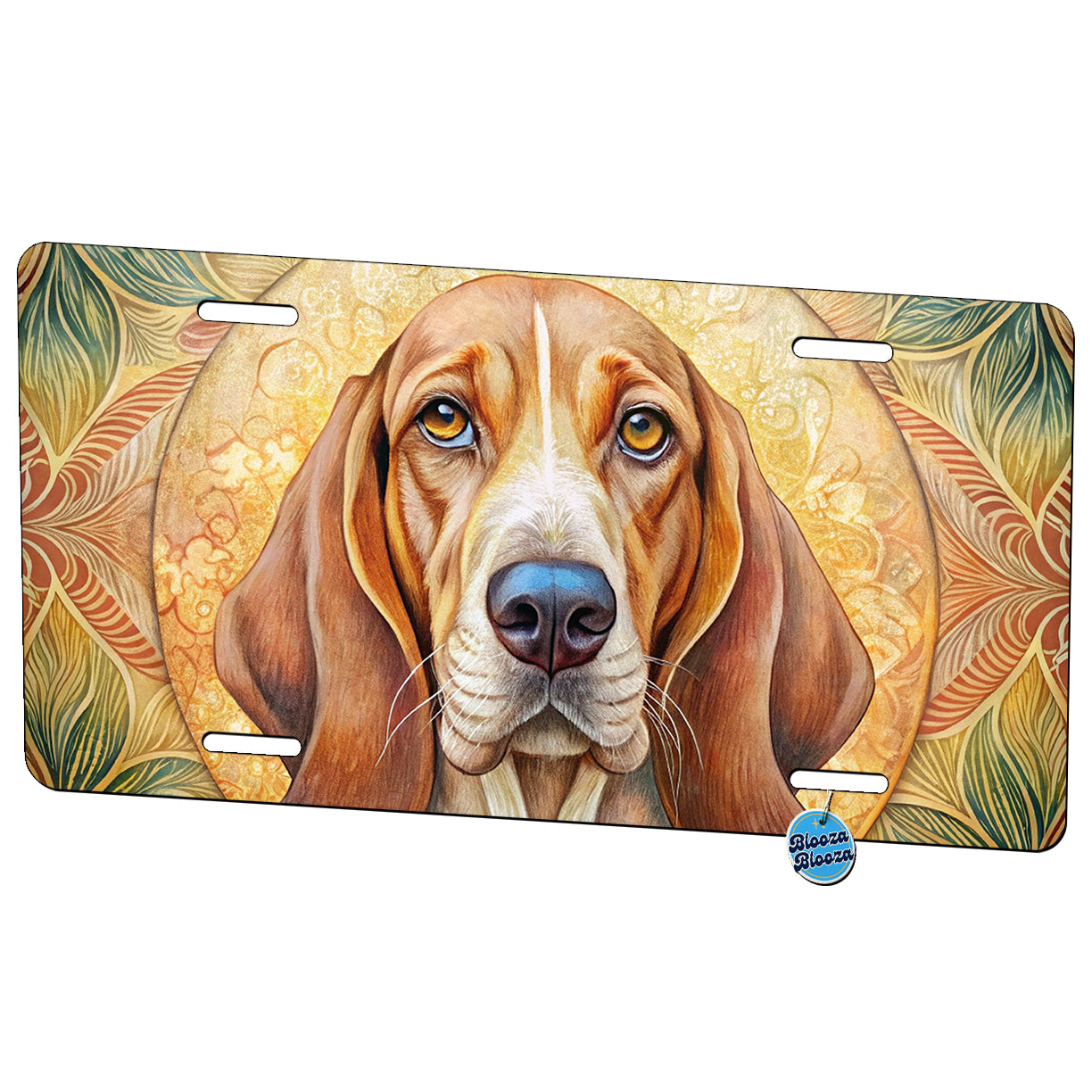 Bracco Italiano Dog Art Nouveau Metal Vanity Novelty Tag License Plate for Trucks Cars SUVs