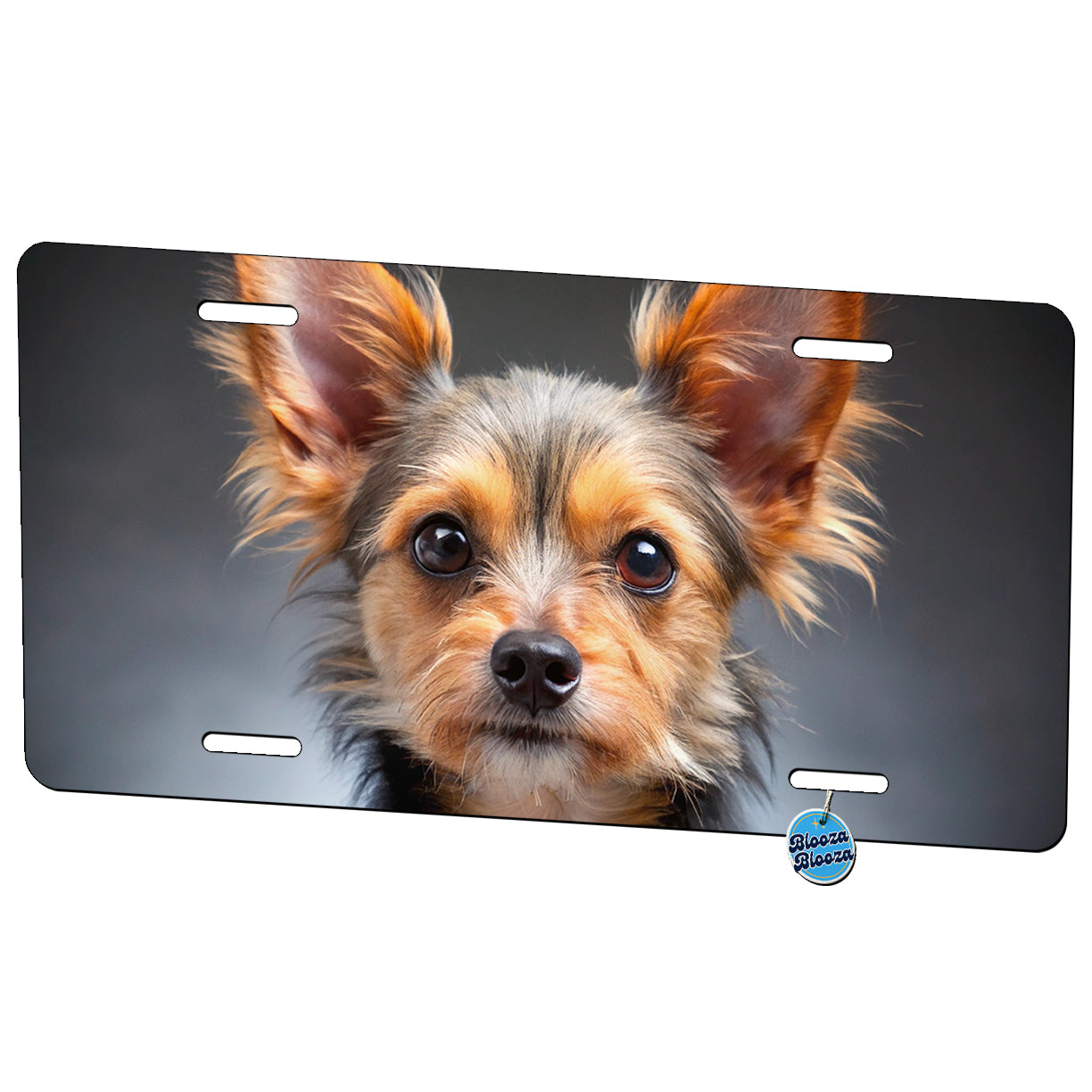 Chorkie Dog Photo Metal Vanity Novelty Tag License Plate for Trucks Cars SUVs
