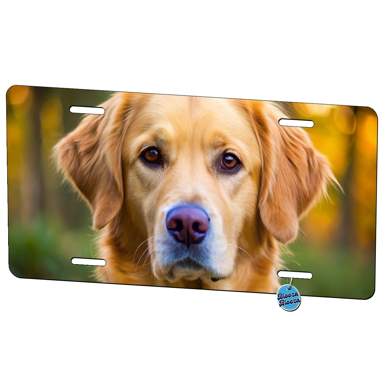 Goldador Dog Photo Metal Vanity Novelty Tag License Plate for Trucks Cars SUVs