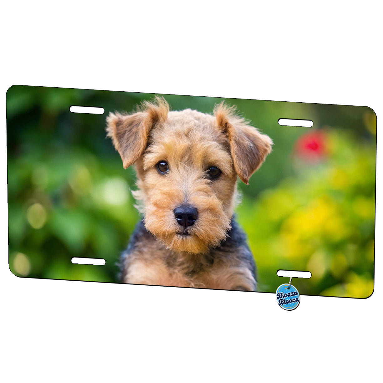 Lakeland Terrier Dog Puppy Photo Metal Vanity Novelty Tag License Plate for Trucks Cars SUVs