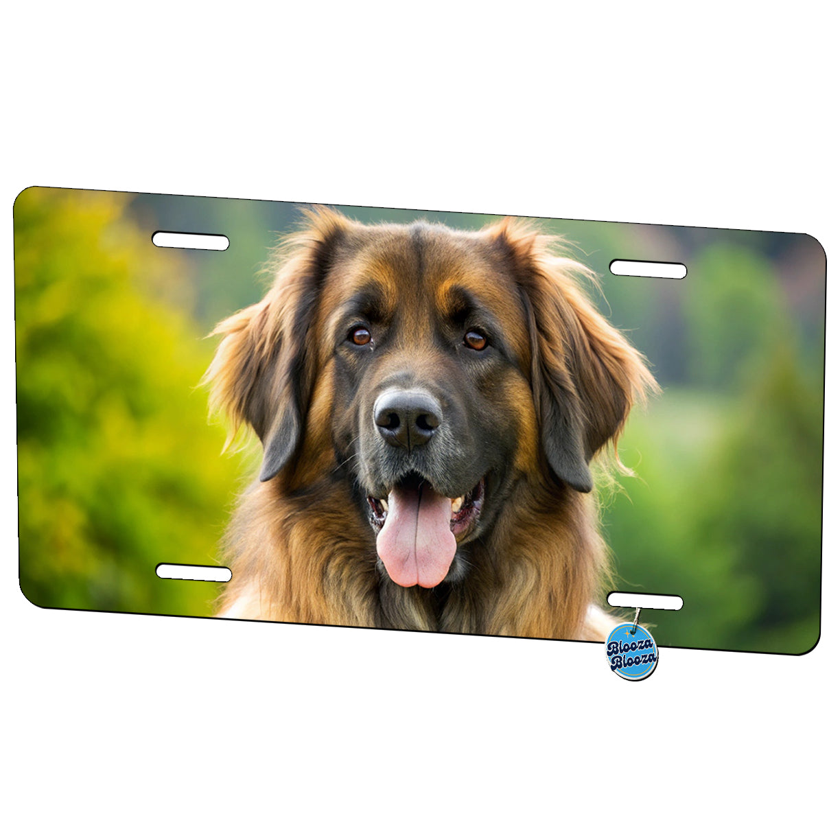 Leonberger Dog Photo Metal Vanity Novelty Tag License Plate for Trucks Cars SUVs