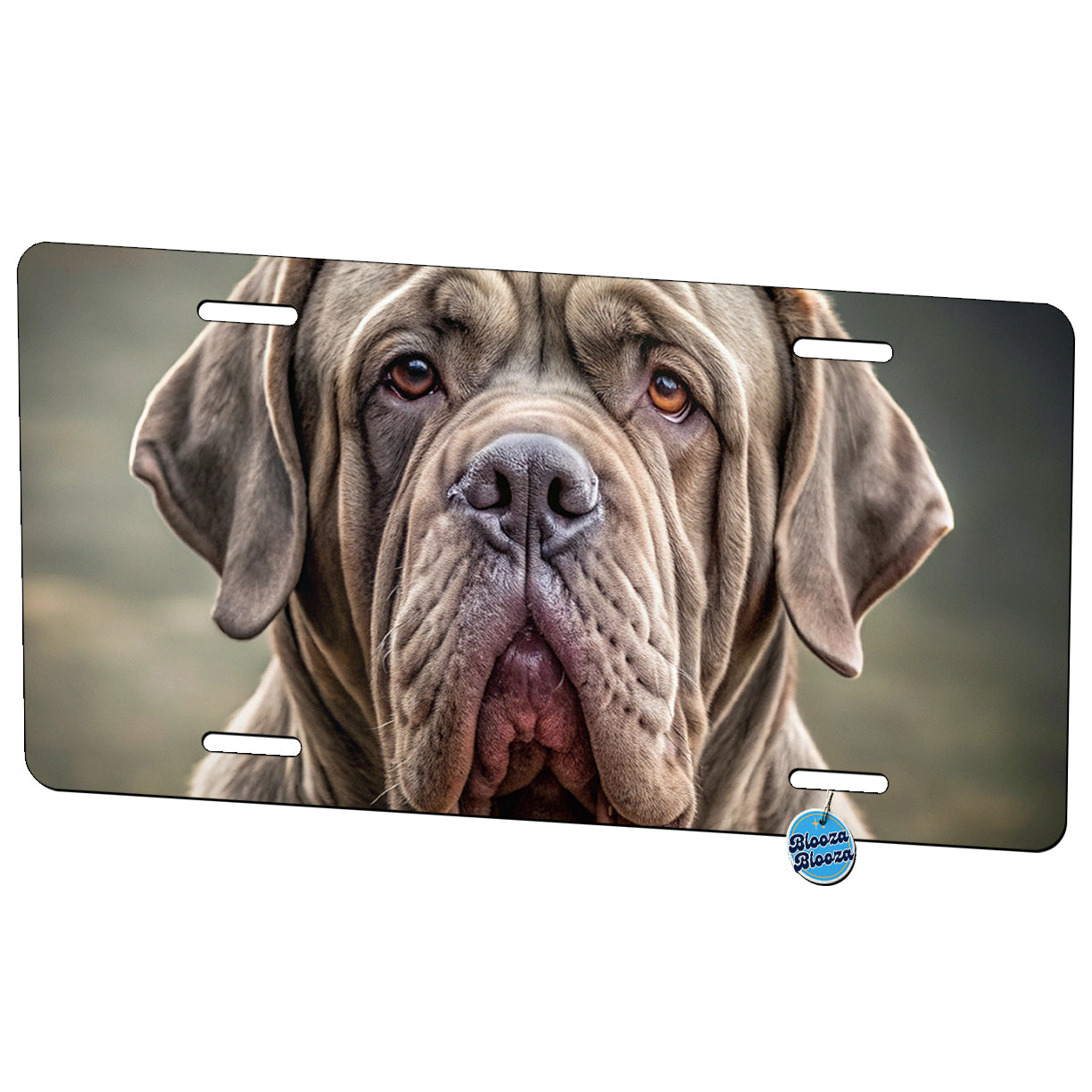 Neapolitan Mastiff Dog Photo Metal Vanity Novelty Tag License Plate for Trucks Cars SUVs
