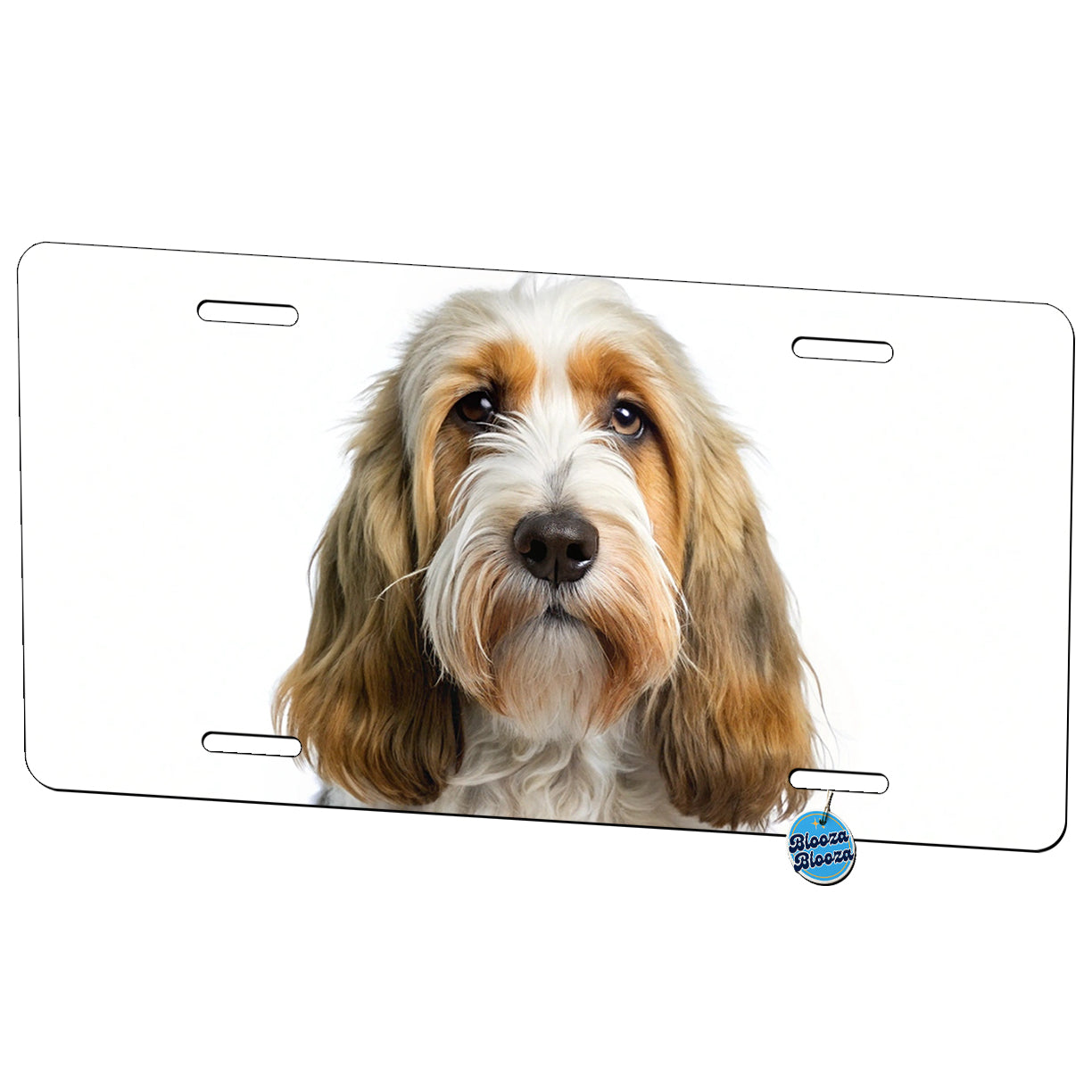 Petit Basset Griffon Vendeen Dog Photo Metal Vanity Novelty Tag License Plate for Trucks Cars SUVs
