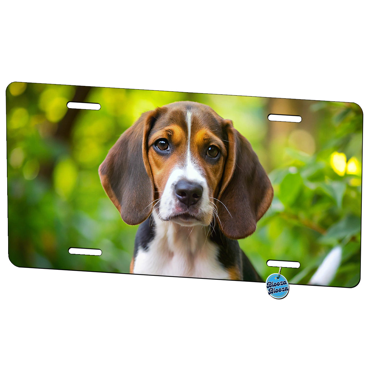 Treeing Walker Coonhound Dog Puppy Photo Metal Vanity Novelty Tag License Plate for Trucks Cars SUVs