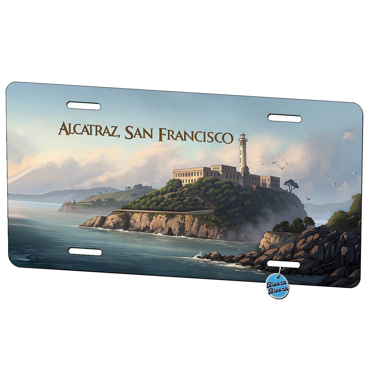 Alcatraz Prison Island San Francisco Metal Vanity Novelty Tag License Plate for Trucks Cars SUVs