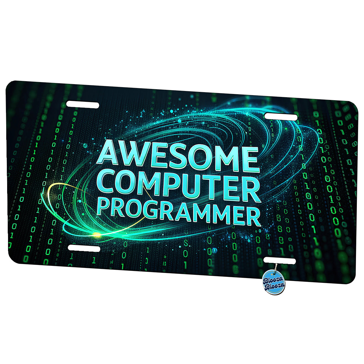 Awesome Computer Programmer Inspirational Metal Vanity Novelty Tag License Plate for Trucks Cars SUVs