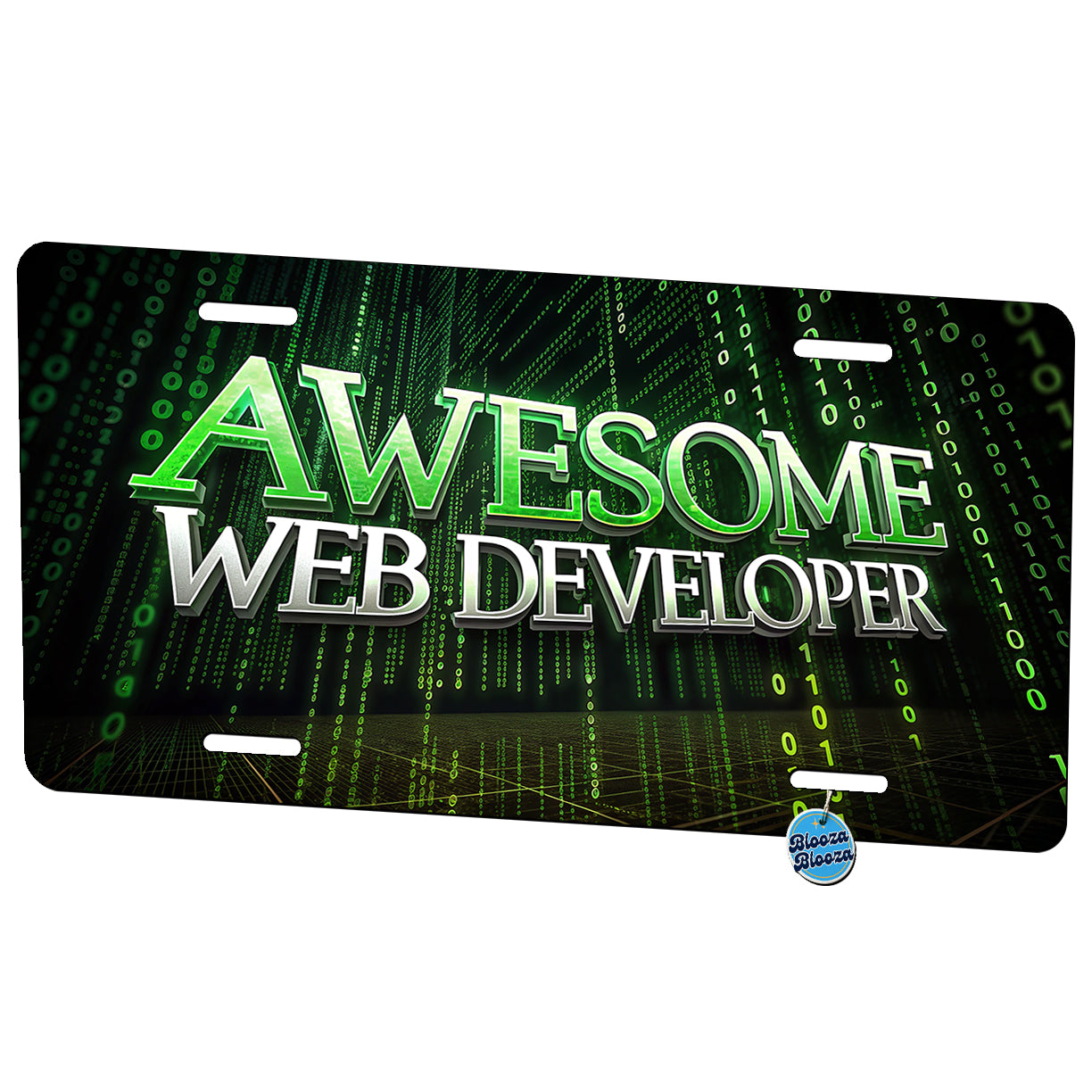 Awesome Web Developer Inspirational Metal Vanity Novelty Tag License Plate for Trucks Cars SUVs