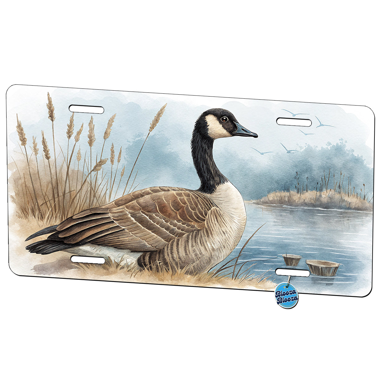 Canada Canadian Goose Illustration Metal Vanity Novelty Tag License Plate for Trucks Cars SUVs