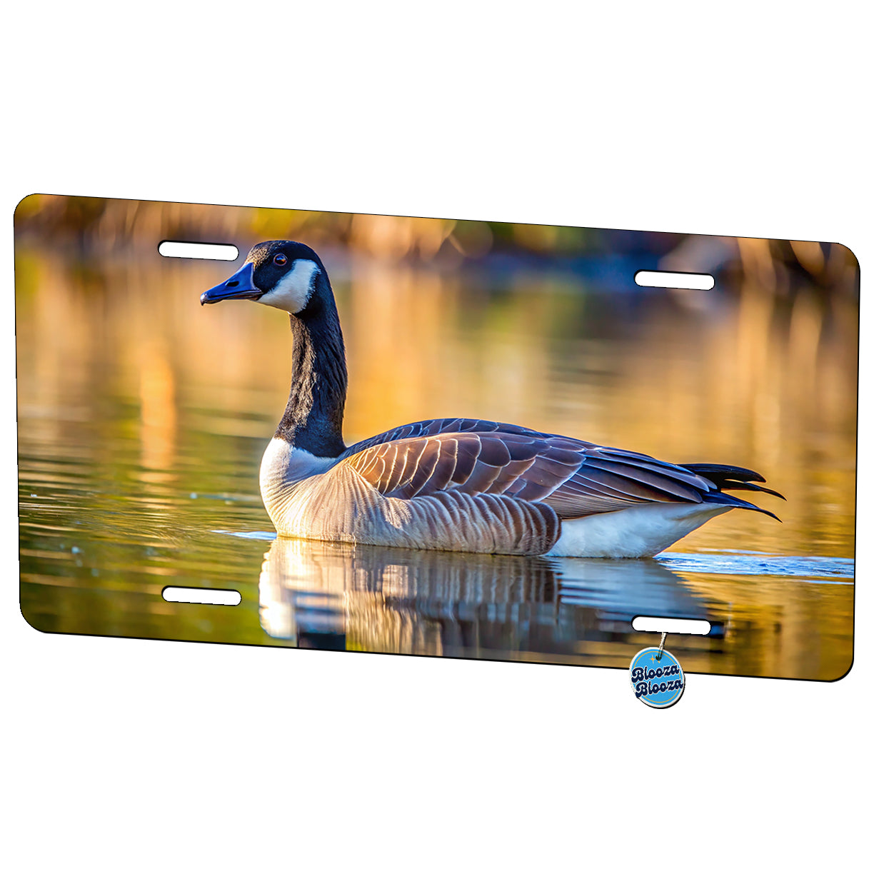 Canada Canadian Goose on Lake Metal Vanity Novelty Tag License Plate for Trucks Cars SUVs