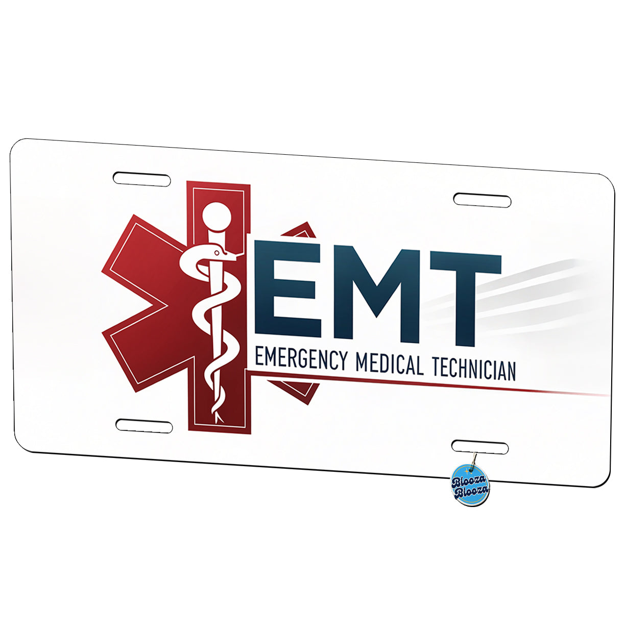 EMT Emergency Medical Technician Metal Vanity Novelty Tag License Plate for Trucks Cars SUVs