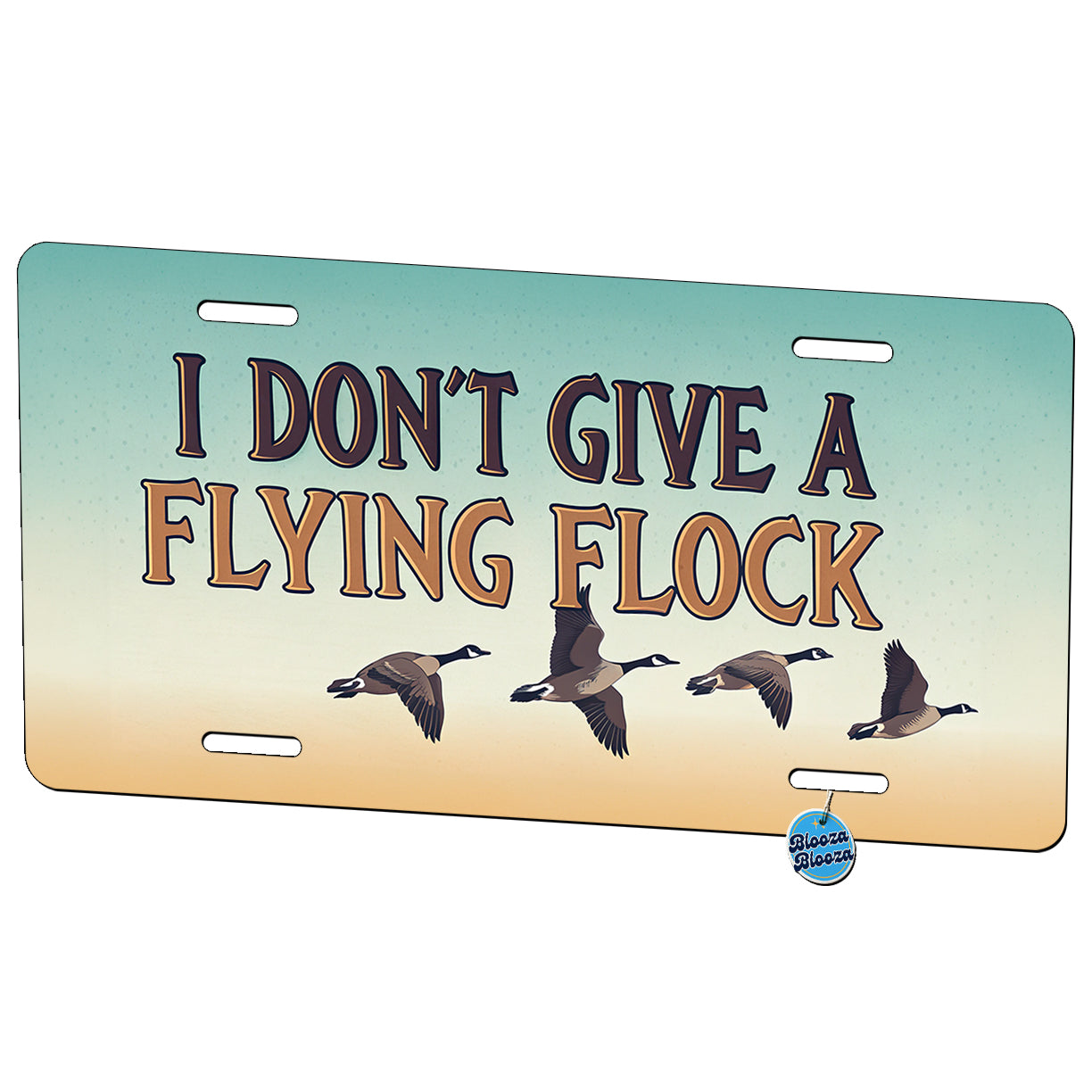 I Don't Give A Flying Flock Funny Saying Metal Vanity Novelty Tag License Plate for Trucks Cars SUVs