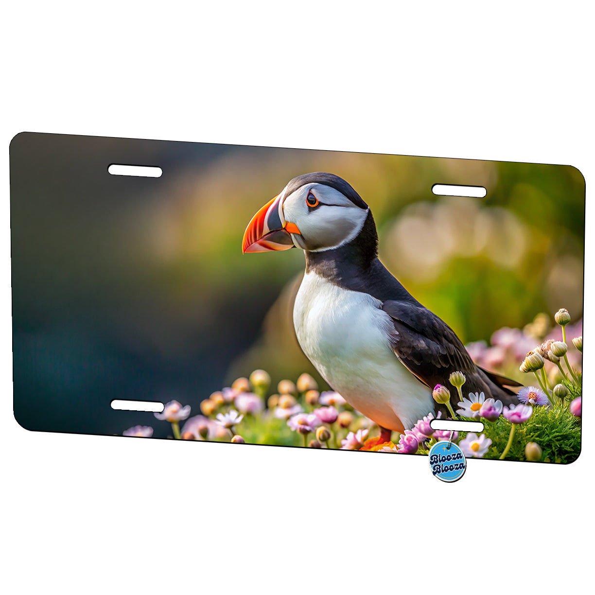 Puffin Bird Photograph Metal Vanity Novelty Tag License Plate for Trucks Cars SUVs