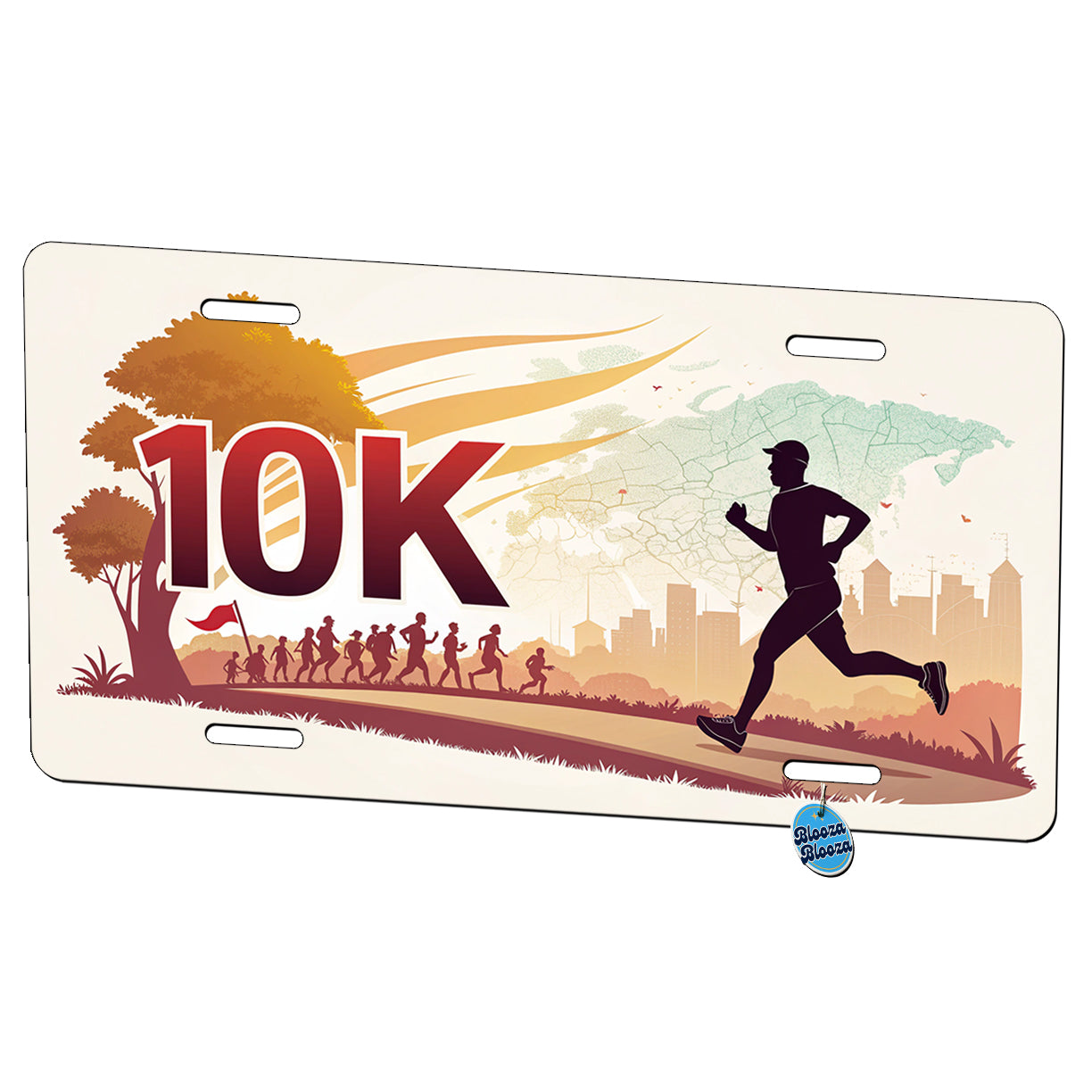 10k Marathon Running Jogging Metal Vanity Novelty Tag License Plate for Trucks Cars SUVs