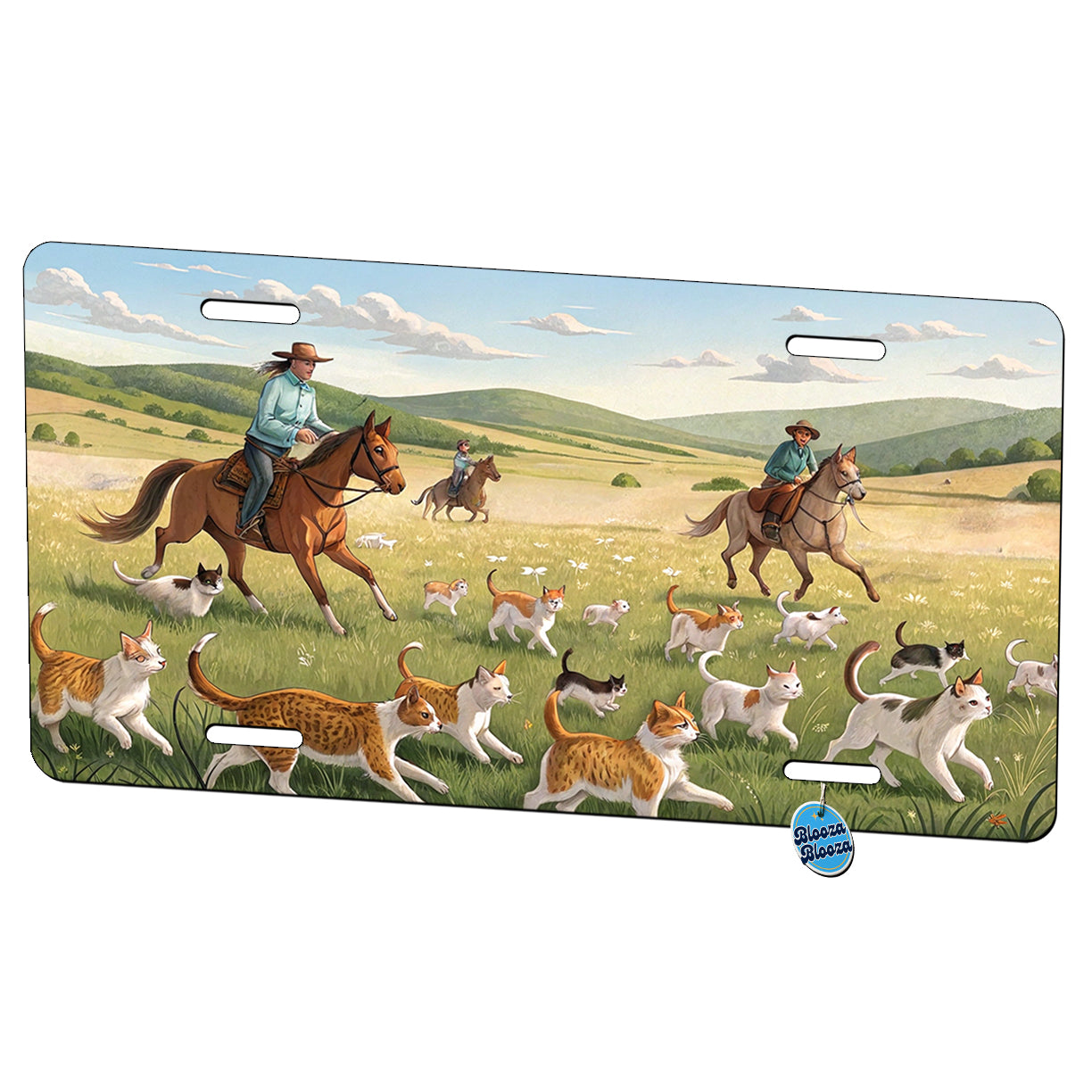 People Herding Cats Metal Vanity Novelty Tag License Plate for Trucks Cars SUVs