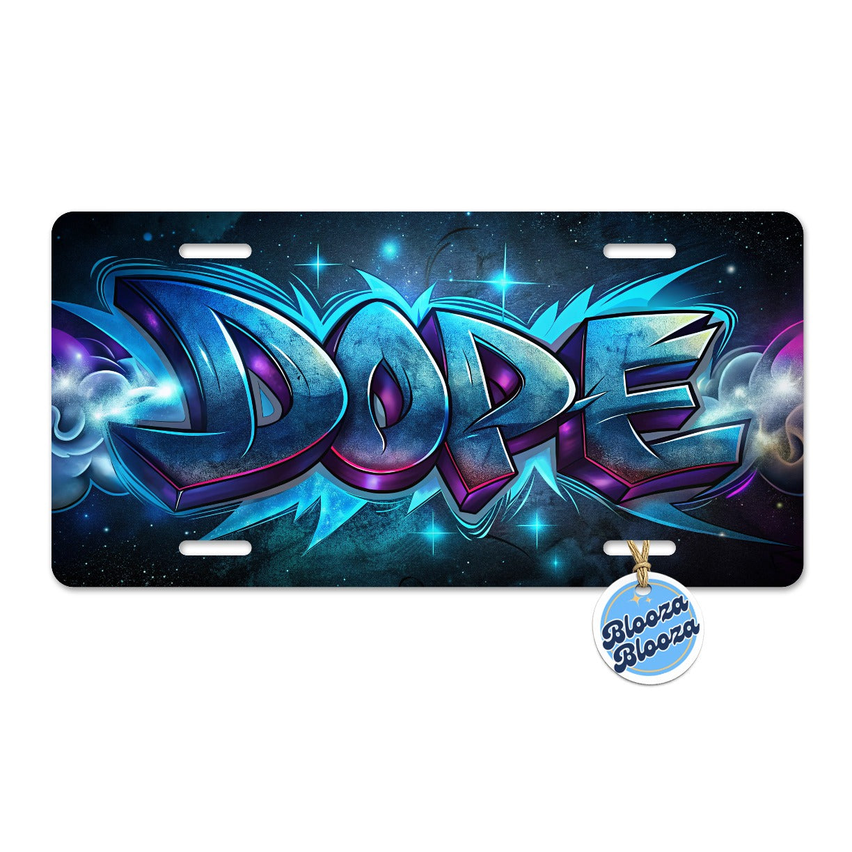 Dope Graffiti Metal Vanity Novelty Tag License Plate for Trucks Cars SUVs