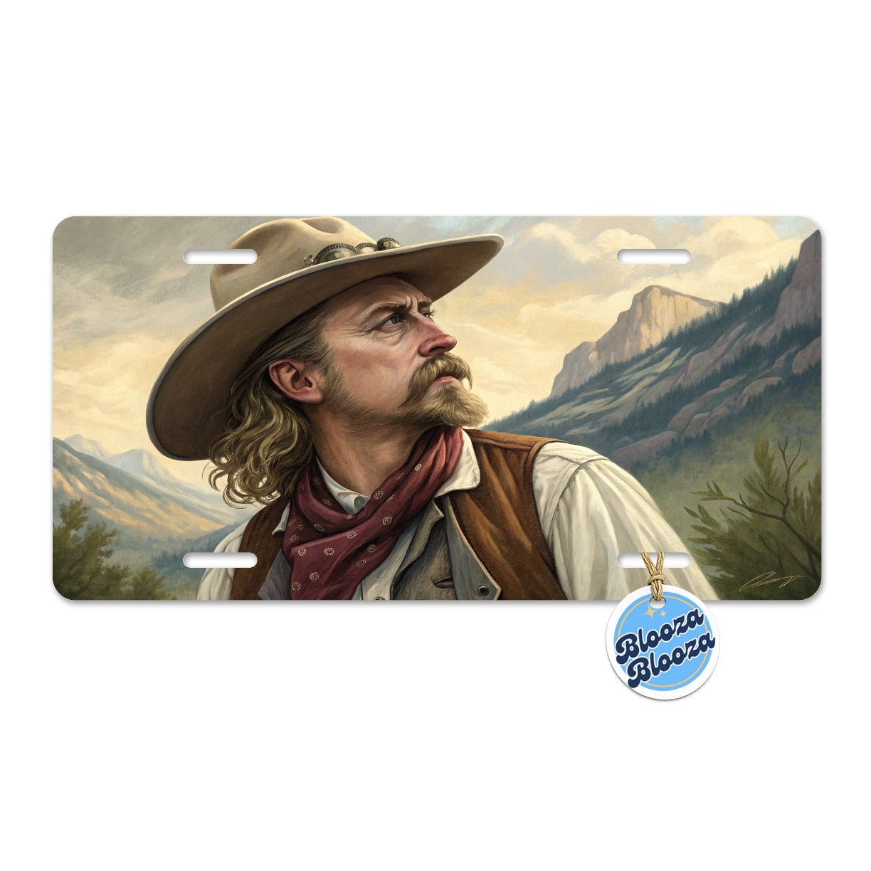 Buffalo Bill Wild West Metal Vanity Novelty Tag License Plate for Trucks Cars SUVs