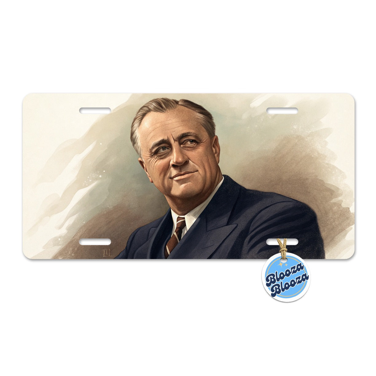 Franklin D Roosevelt President Metal Vanity Novelty Tag License Plate for Trucks Cars SUVs