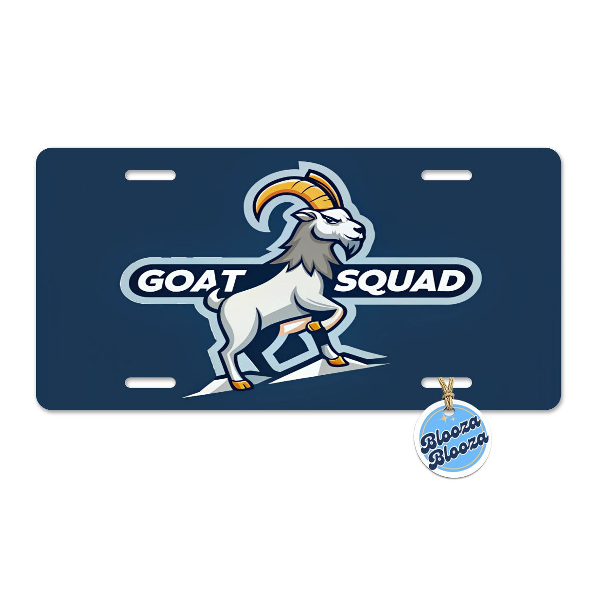 Goat Squad Funny Metal Vanity Novelty Tag License Plate for Trucks Cars SUVs