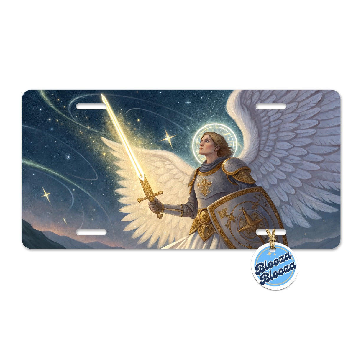 Joan of Arc Warrior Saint Metal Vanity Novelty Tag License Plate for Trucks Cars SUVs